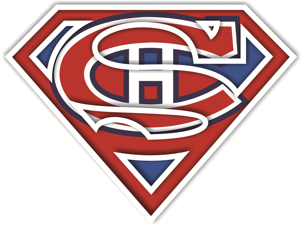 Montreal Canadiens superman logos fabric transfer